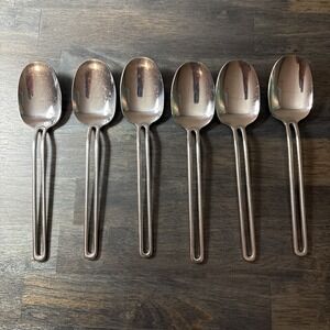 Oxford Hall THE GAP Stainless Set 6 Japan Silverware‎ Soup Spoon Flatware 7 5/8